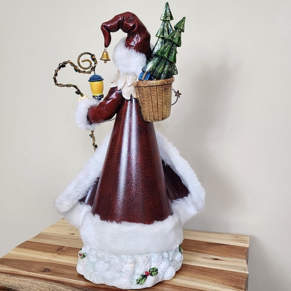 Vintage 17" Santa Claus Figurine with Reindeer & Toys Old World Santa - Picture 12 of 16